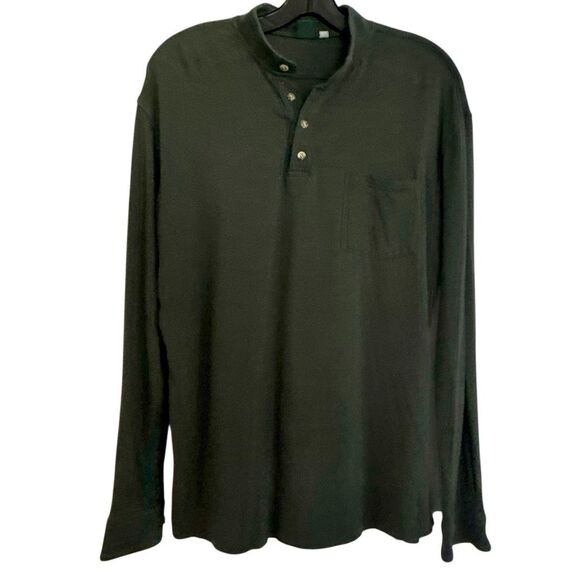 Solo golf co Other - Solo Golf Co green organic cotton made in the USA henley large